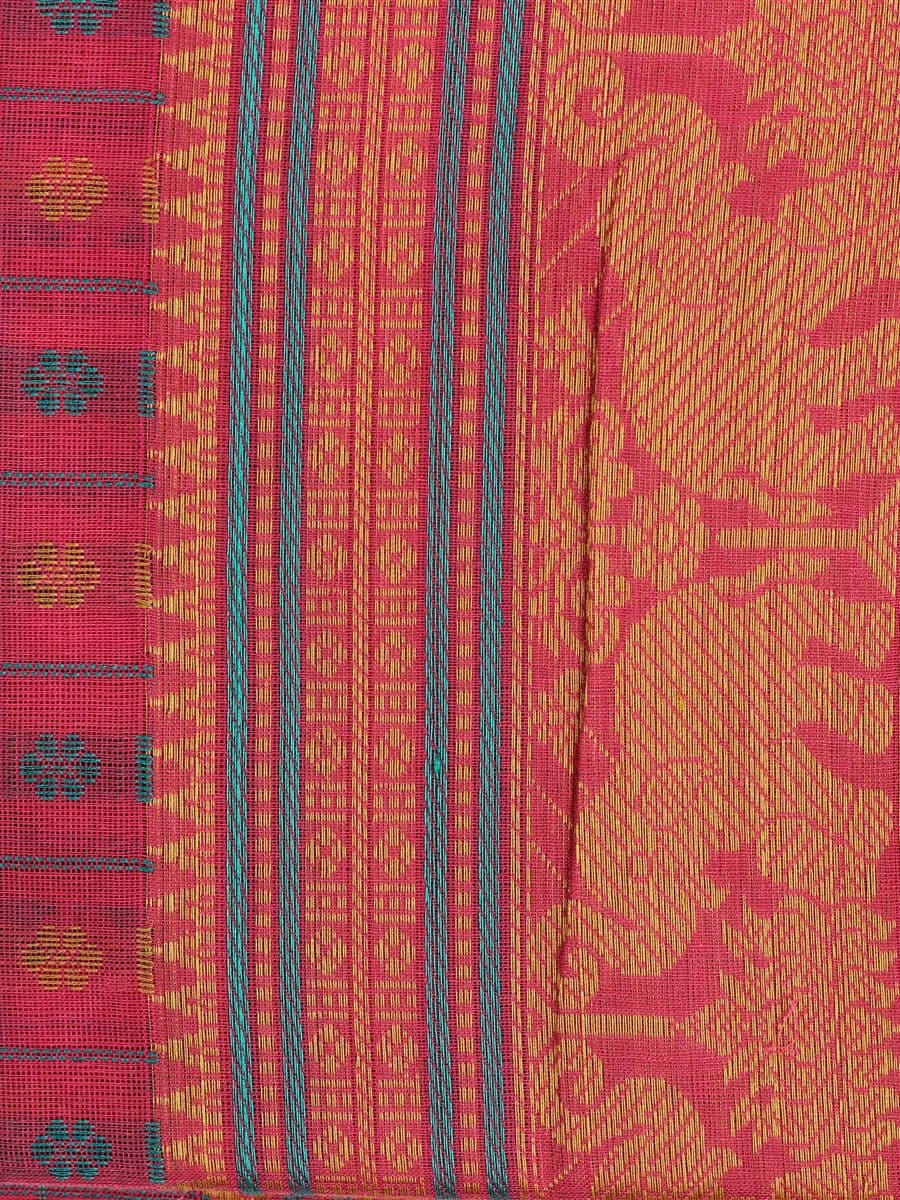 Detail of handwoven silk-cotton in warm taupe and ivory, with a subtle woven check