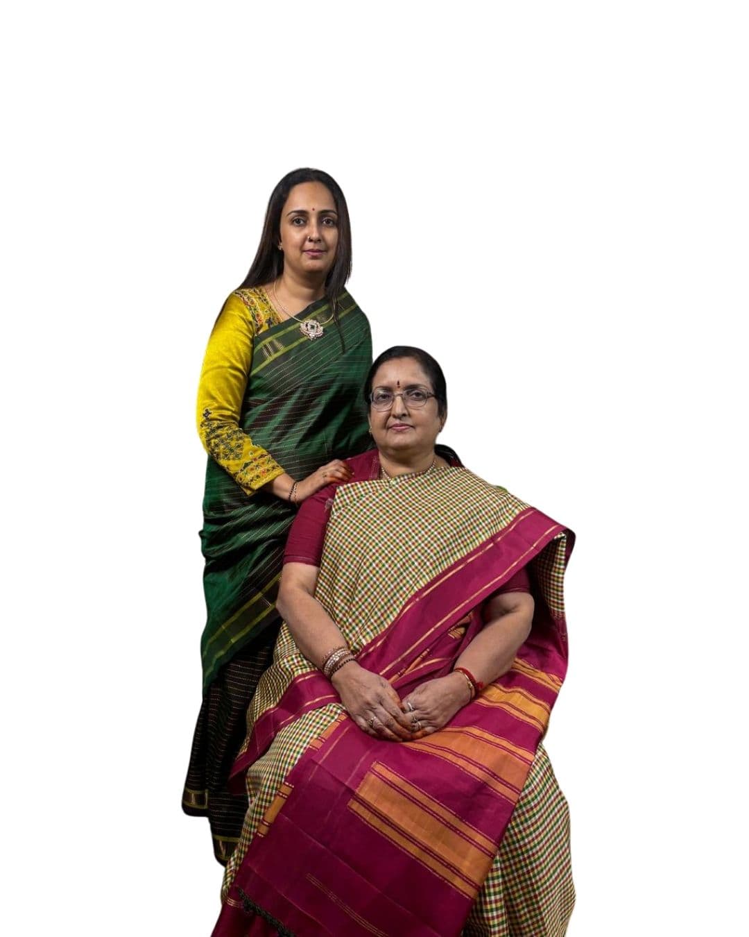 Dr. Barghavi R and Mrs. Meena R, founders of Weaves by Advaya